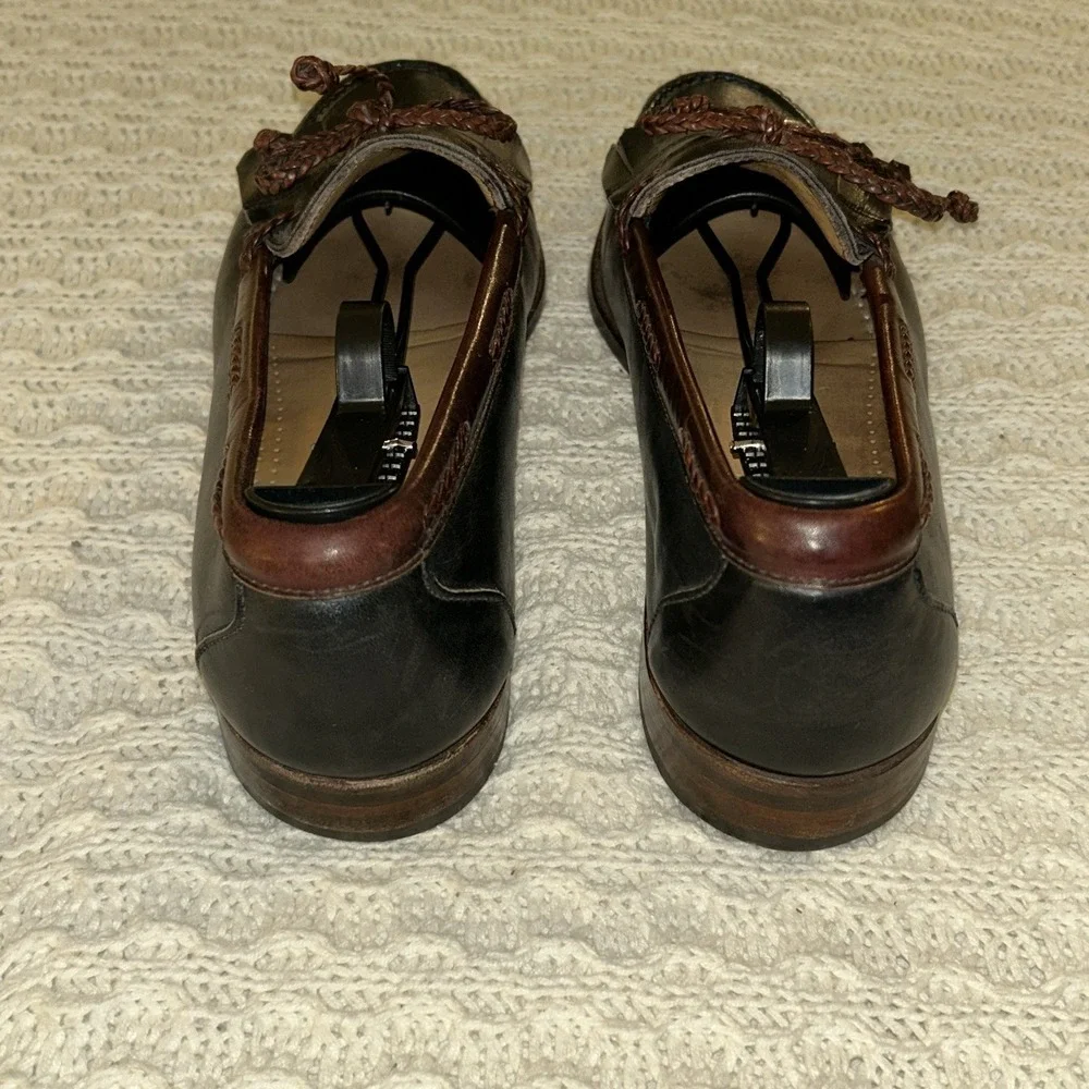 Allen Edmonds Woodstock Men's Kiltie Black And Brown Slip On Men's 10.5 E Tassle